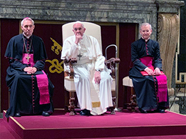 Pope Francis at the Papal Audience for Stella Maris European Regional Chaplains