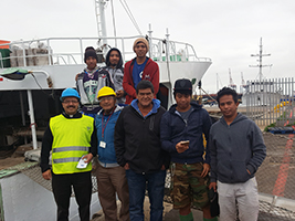 Fr Gerardo visits seafarers at Cape Town