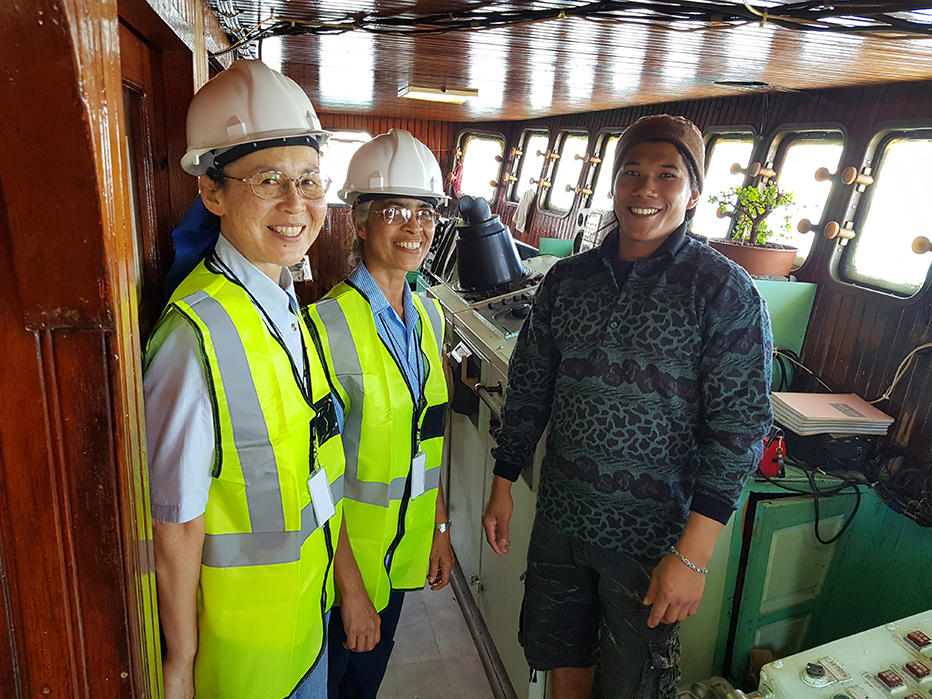 Srs Akiko and Vimala ship visiting in Cape Town