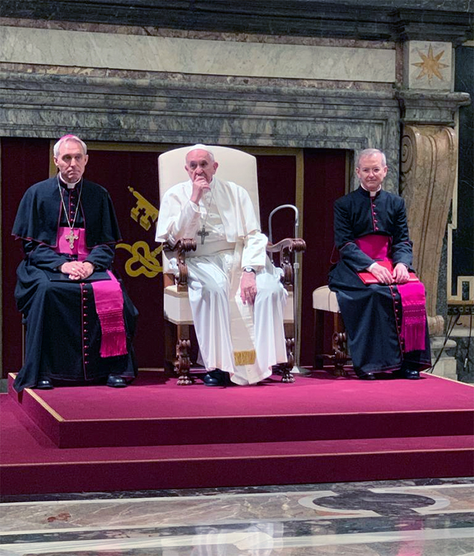 Pope Francis at the Papal Audience for Stella Maris European Regional Chaplains